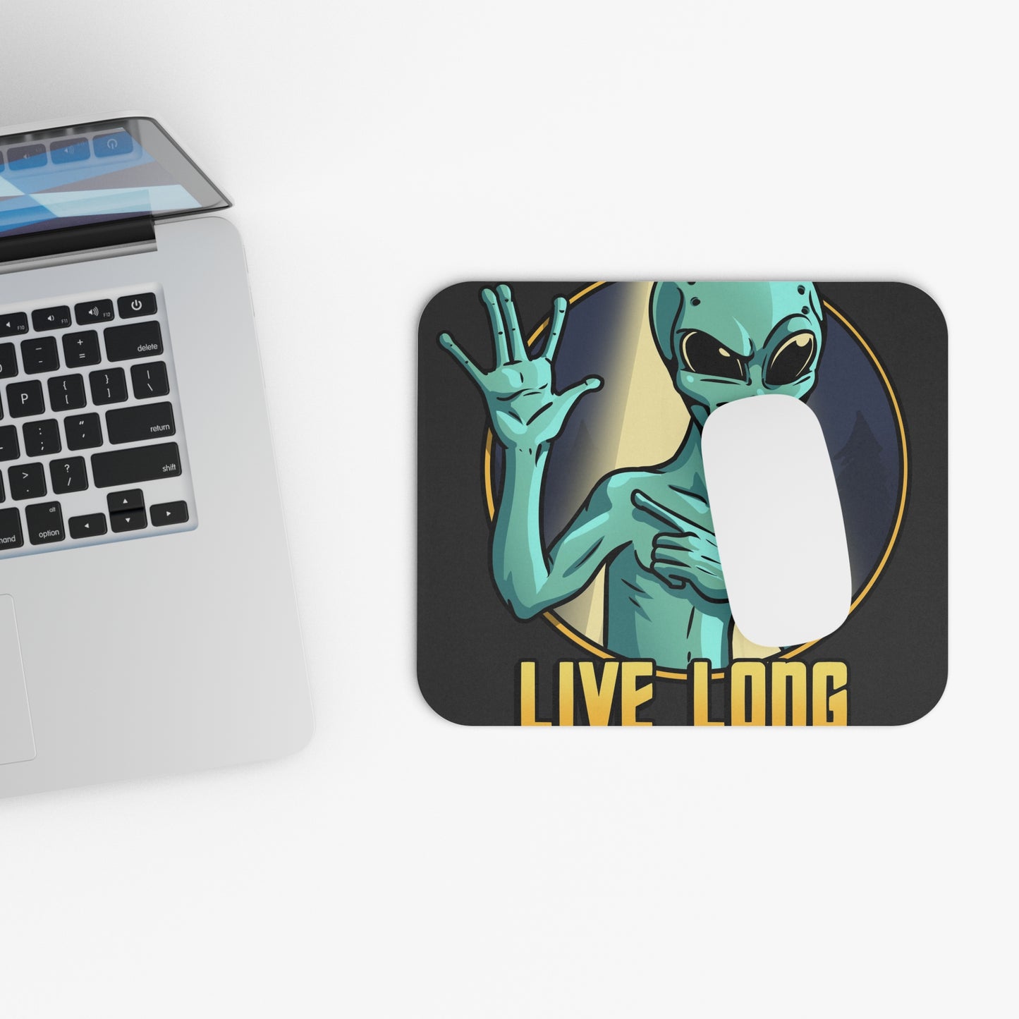 Live Long and Suffer Mouse Pad | Sci-Fi Desk Accessory