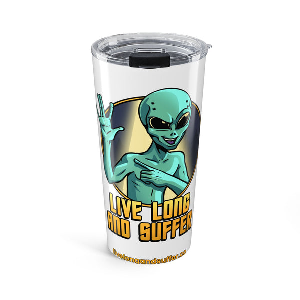 Alien Salute Tumbler | Live Long and Suffer Travel Mug