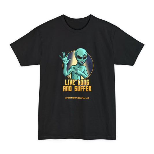 Alien Salute 'Live Long and Suffer' T-Shirt | Sci-Fi Graphic Tee