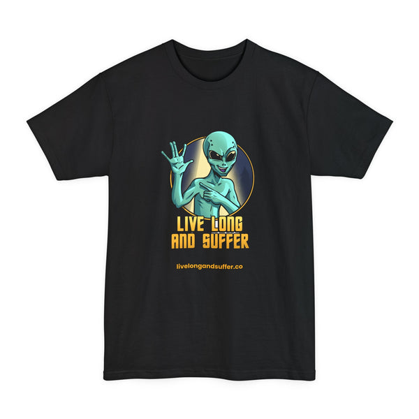 Alien Salute 'Live Long and Suffer' T-Shirt | Sci-Fi Graphic Tee